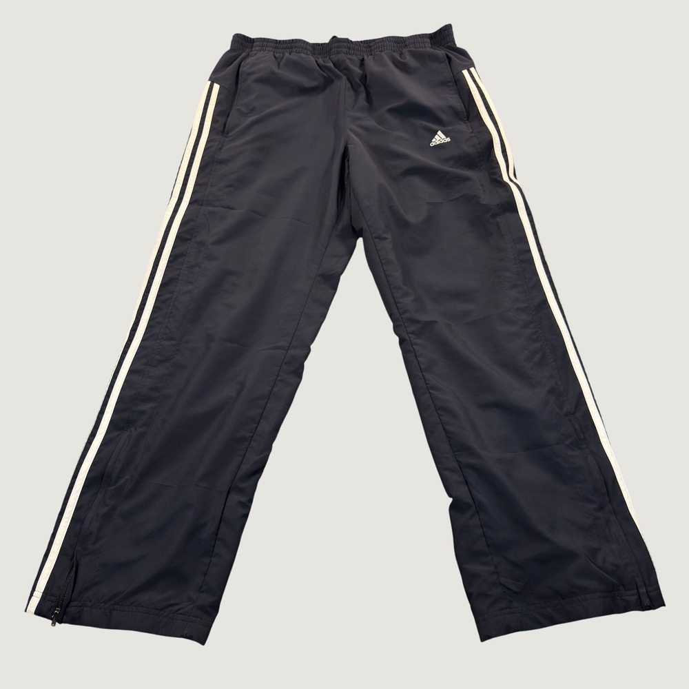 Adidas Clima365 Mens Track Pants Navy Blue White 3 Stripe Mesh Lined Medium